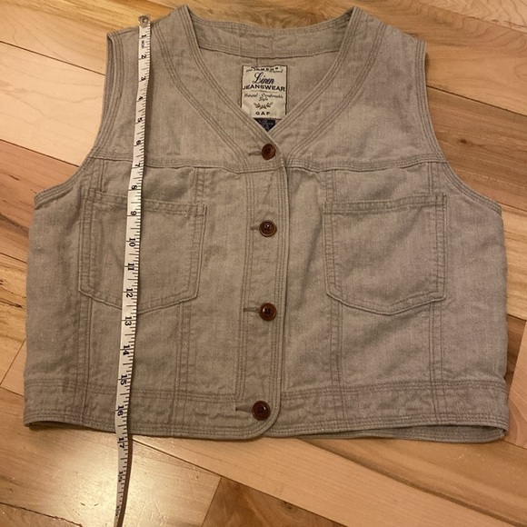 Vintage Gap Linen  Vest reconstructed - Picture 6 of 10
